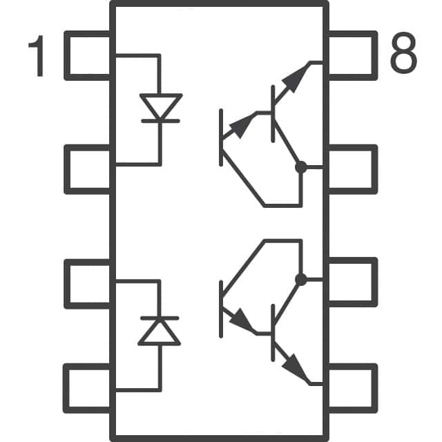 ILD55 Vishay Semiconductor Opto Division  Optokoppler - Transistor-Photovoltaik-Ausgang